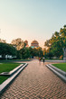 alexander nevsky cathedral park sunset in sofia bulgaria