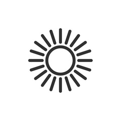 Aufkleber - Sun icon vector isolated. Sun line vector icons. sun logo design inspiration