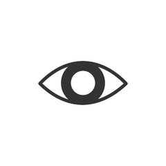Poster - Eye icon vector. Look and Vision symbol. Eye logo design inspiration