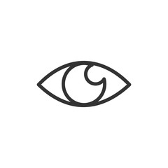 Poster - Eye icon vector. Look and Vision symbol. Eye logo design inspiration