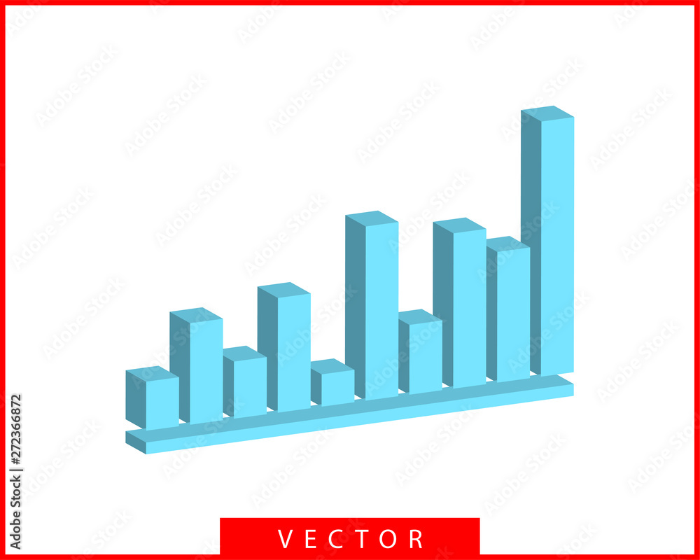 Charts and graphs vector. Diagram icon template. Stock Vector | Adobe Stock