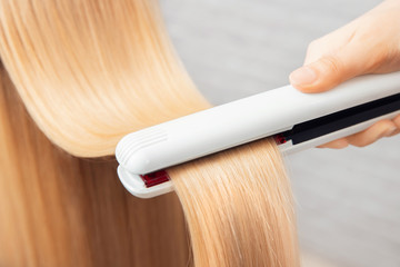 Hair iron straightening beauty treatment care salon spa