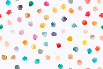 colorful seamless pattern with watercolor stains made in vector