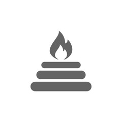 Poster - Fire icon. Element of World religiosity icon. Premium quality graphic design icon. Signs and symbols collection icon