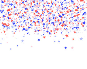 Wall Mural - July 4th pattern made of stars