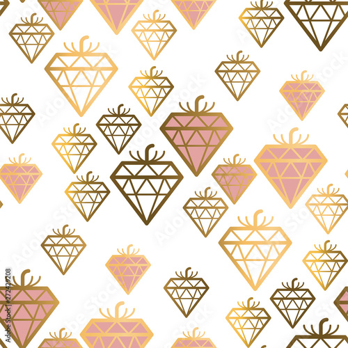 Tender rose gold strawberry...