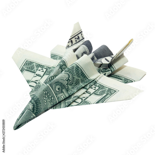 Money Origami F 18 Hornet Jet Fighter Folded With Real One