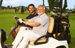 © nyul - Happy golfers in golf cart