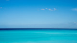 Fototapeta Na sufit - Caribbean sea with a beautiful blue-emerald color in Mexico. 