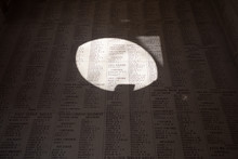 A Wall Of Names Of Soldiers Missing From The First World 