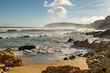 canvas print picture - rocky coast in south africa