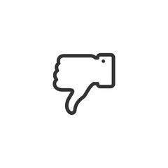 Aufkleber - dislike icon vector. Thumbs down icons. social media symbol. dislike icon. thumbs down