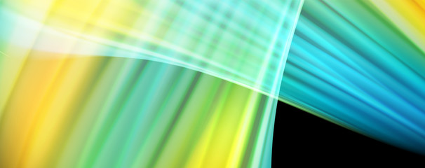 Modern rainbow liquid color flow colorful poster. Wave Liquid shape in black color background. Abstract composition