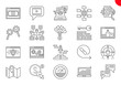 © A Oleksii - Thin Line Icons Set of Search Engine Optimization