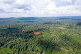 Fototapeta Natura - View from top shooting by drone camera, at south of Laos