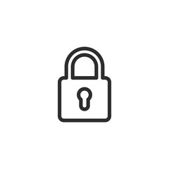 Poster - Lock icon vector. Encryption icon. Lock Icon in trendy flat style isolated. Security symbol logo design inspiration