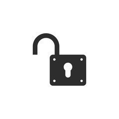 Poster - Lock icon vector. Encryption icon. Lock Icon in trendy flat style isolated. Security symbol logo design inspiration