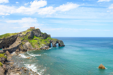 Wall Mural - vies to san juan de gaztelugatxe hermitage in basque country