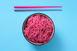 © Juan Moyano/Stocksy - pink noodles