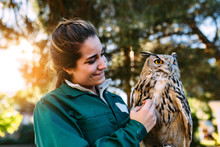 Zookeeper With An Owl