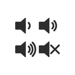 Aufkleber - Speaker vector set icon isolated on white background. Speaker pack symbol for web site Computer and mobile vector