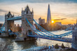 © Gavin Hellier Photography/Stocksy - London, Tower Bridge and the Shard along the river Thames