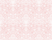 Seamless Pink Lace Background With Floral Pattern