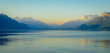 Morgenstimmung am Genfer See Blick Richtung Martigny