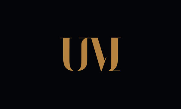 UM logo design template vector illustration