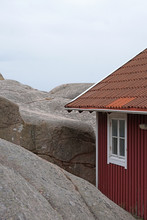 Remote Cabin Build Between The Rocks On The Coast Of Sweden