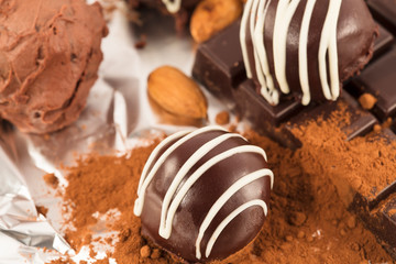 Wall Mural - Chocolate truffles