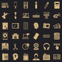 Clerical Work Icons Set. Simple Set Of 36 Clerical Work Vector Icons For Web For Any Design