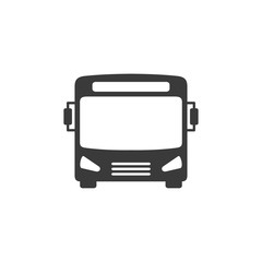 Aufkleber - Bus icon vector. Bus solid logo illustration on white background. Bus symbol pictogram isolated