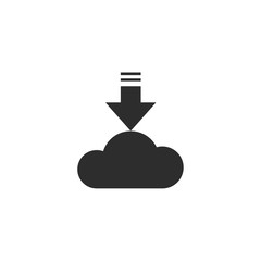 Poster - download icon for creating button. bar and web app icons. download now symbol