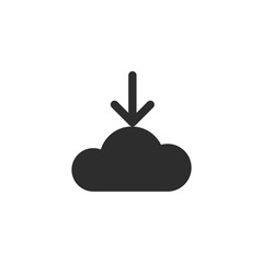 Poster - download icon for creating button. bar and web app icons. download now symbol