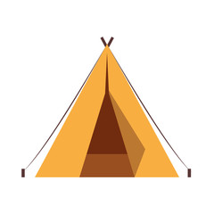 Wall Mural - tent camping accessory isolated icon