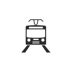 Fototapete - Train icon vector. Modern Transportation sign Isolated on white background. Train logo template symbol