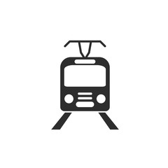 Fototapete - Train icon vector. Modern Transportation sign Isolated on white background. Train logo template symbol