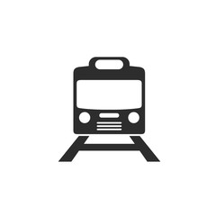 Poster - Train icon vector. Modern Transportation sign Isolated on white background. Train logo template symbol