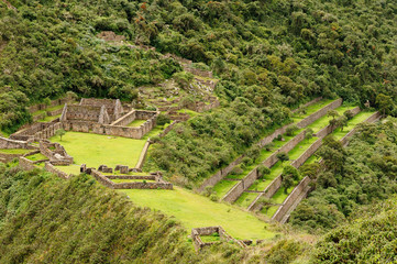Wall Mural - South America - Peru, Inca ruins of Choquequirao