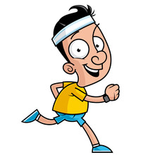 Cartoon Character Running