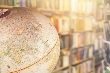 globe of the earth planet on background