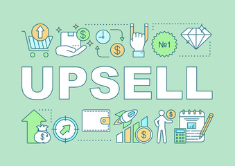 Wall Mural - Upsell word concepts banner