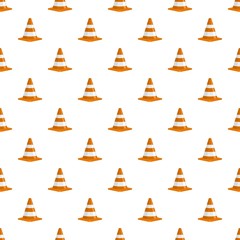 Sticker - Forbidden cone pattern seamless vector repeat for any web design