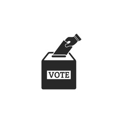 Poster - election vote icon symbol vector on white background. vote symbol logo design inspiration