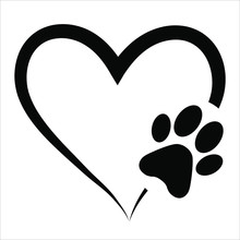 Heart Paw Print Background Free Stock Photo - Public Domain Pictures