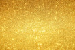 Leinwandbild Motiv gold Sparkling Lights Festive background with texture. Abstract Christmas twinkled bright bokeh defocused and Falling stars. Winter Card or invitation
