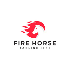 Wall Mural - horse head vector illustration logo design