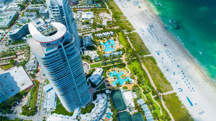 Wall Mural - Aerial view of Miami Beach. South Beach. Florida. USA. 