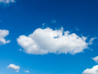 dense cloud in the blue sky